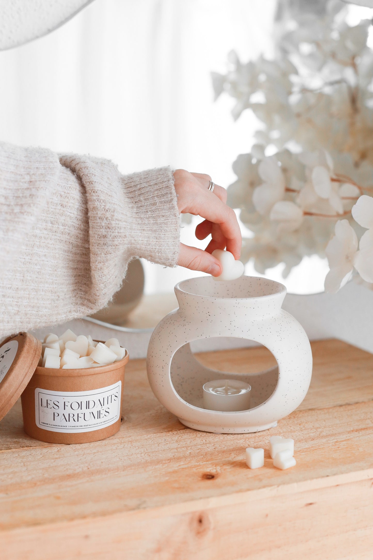 Brûle-parfum moucheté « HARMONIE »