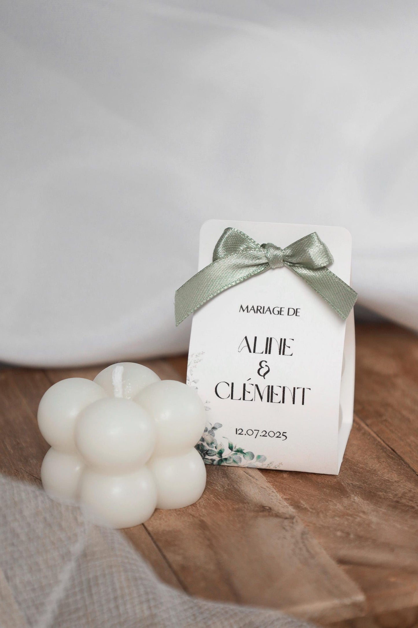 Mini bougie bubble personnalisable