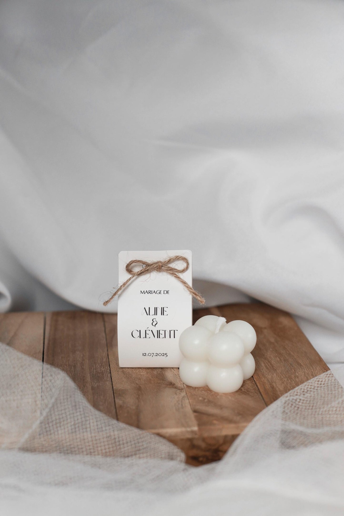 Mini bougie bubble personnalisable