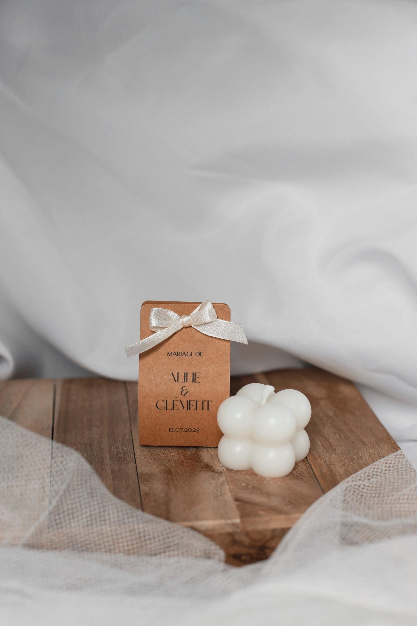 Mini bougie bubble personnalisable