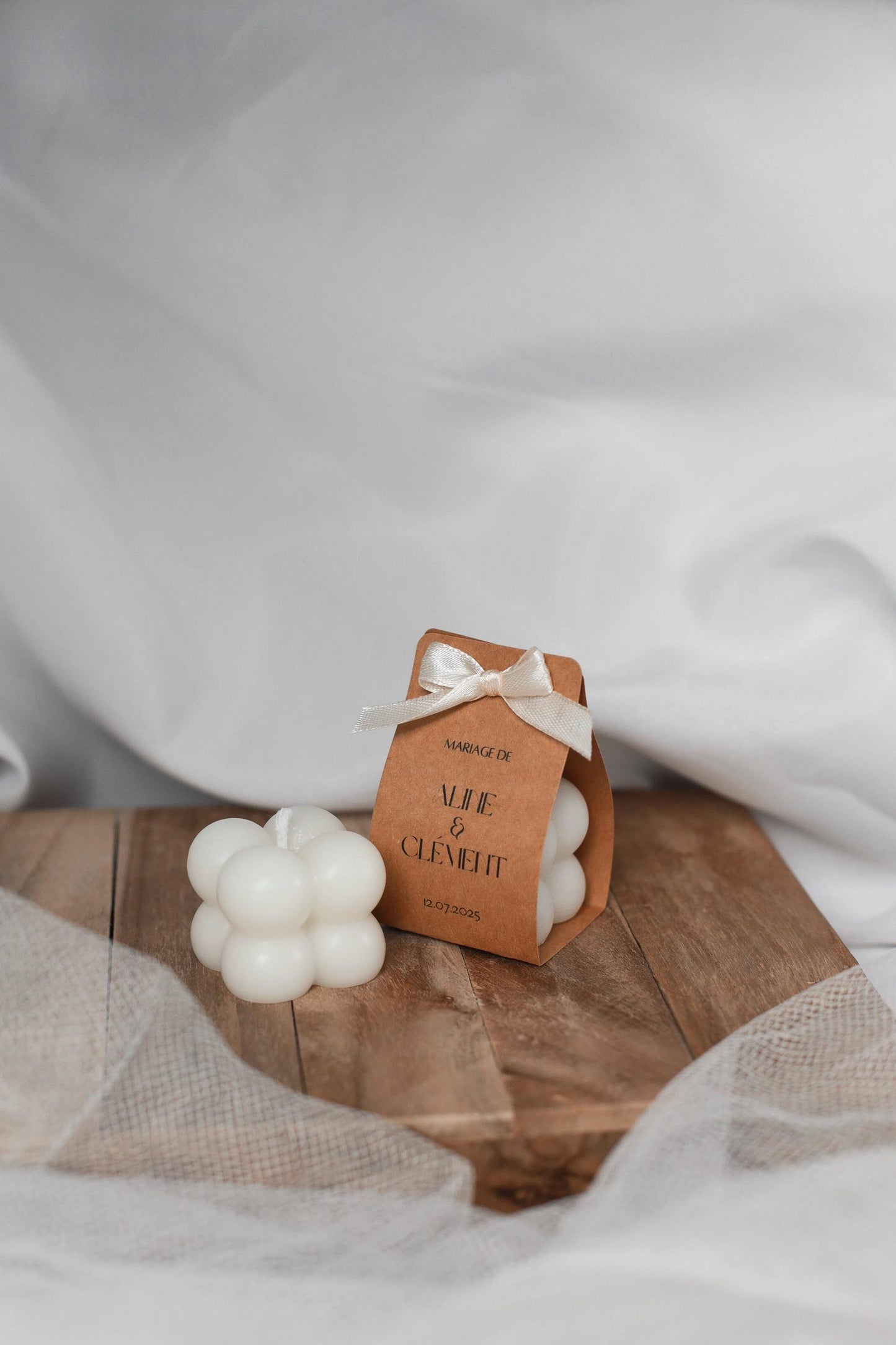 Mini bougie bubble personnalisable
