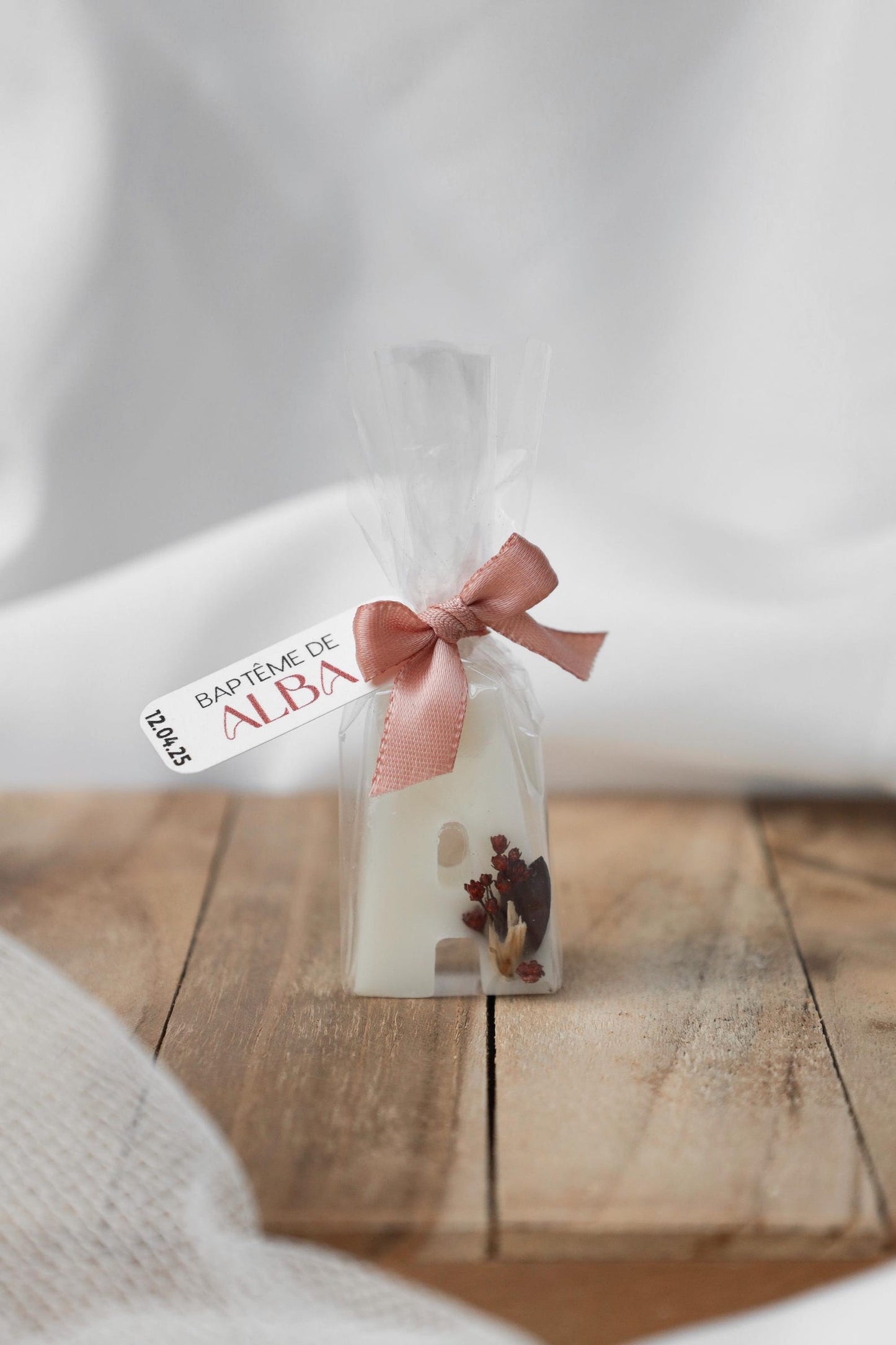 Mini bougie initiale personnalisable