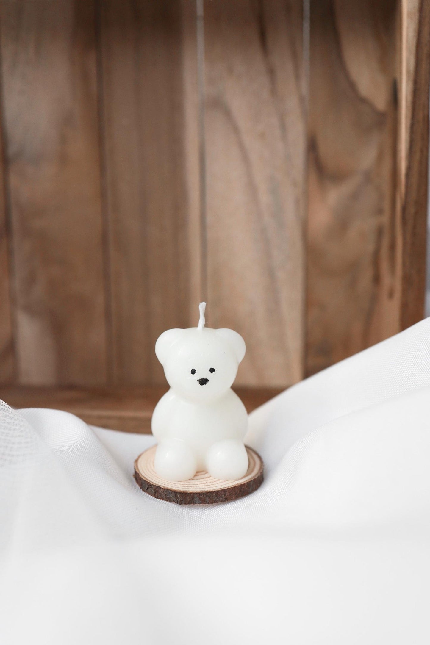 Mini bougie ourson personnalisable