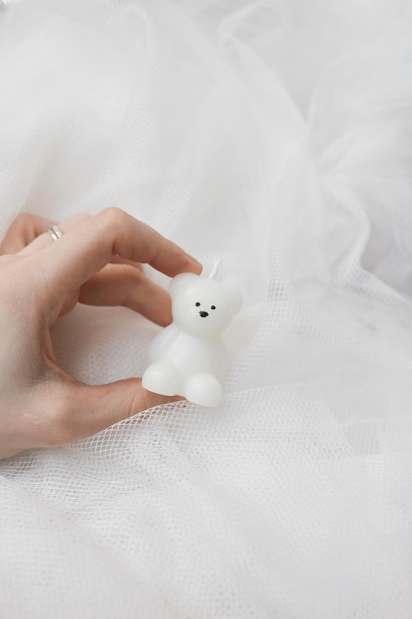 Mini bougie ourson personnalisable