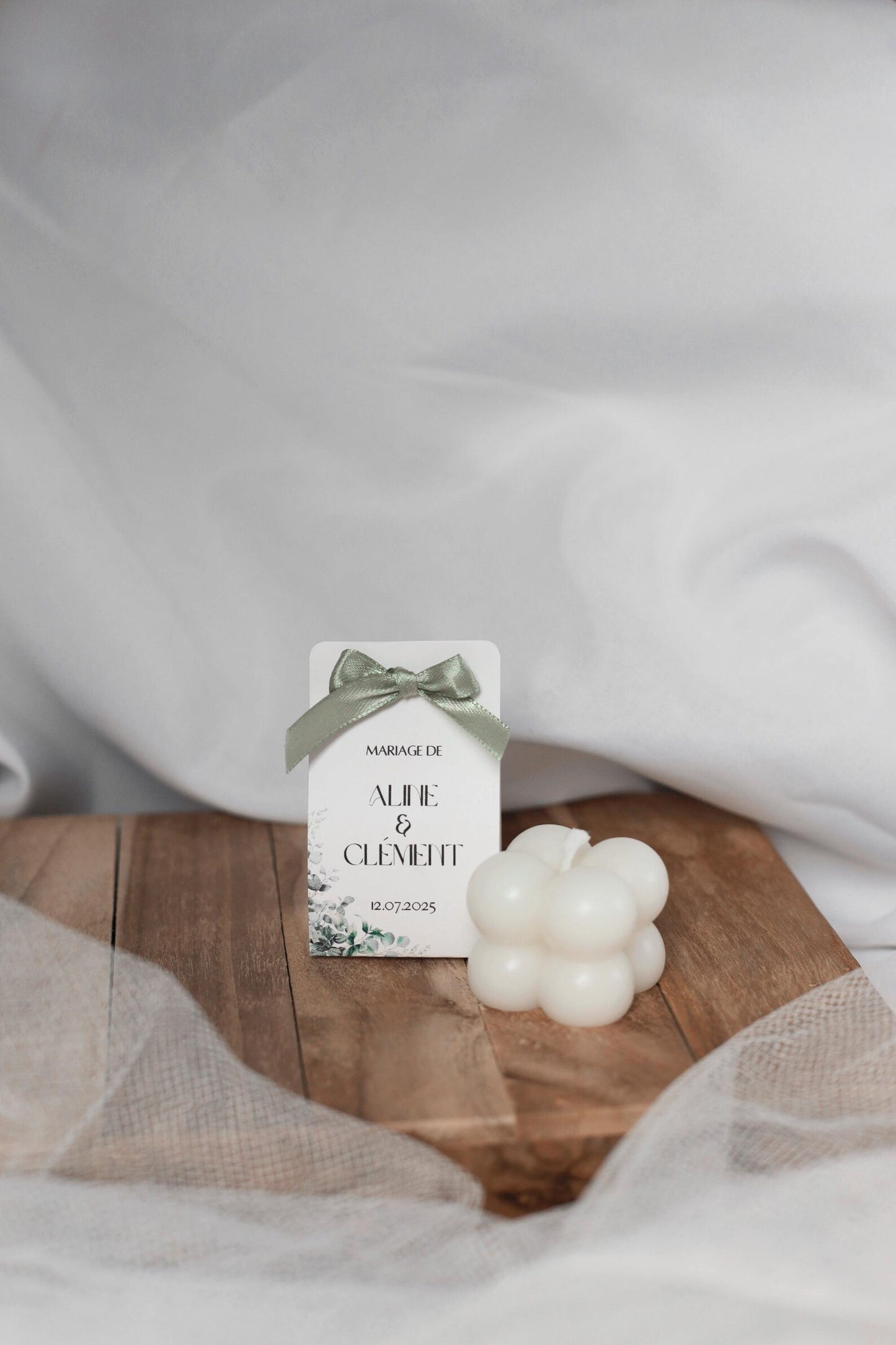 Mini bougie bubble personnalisable