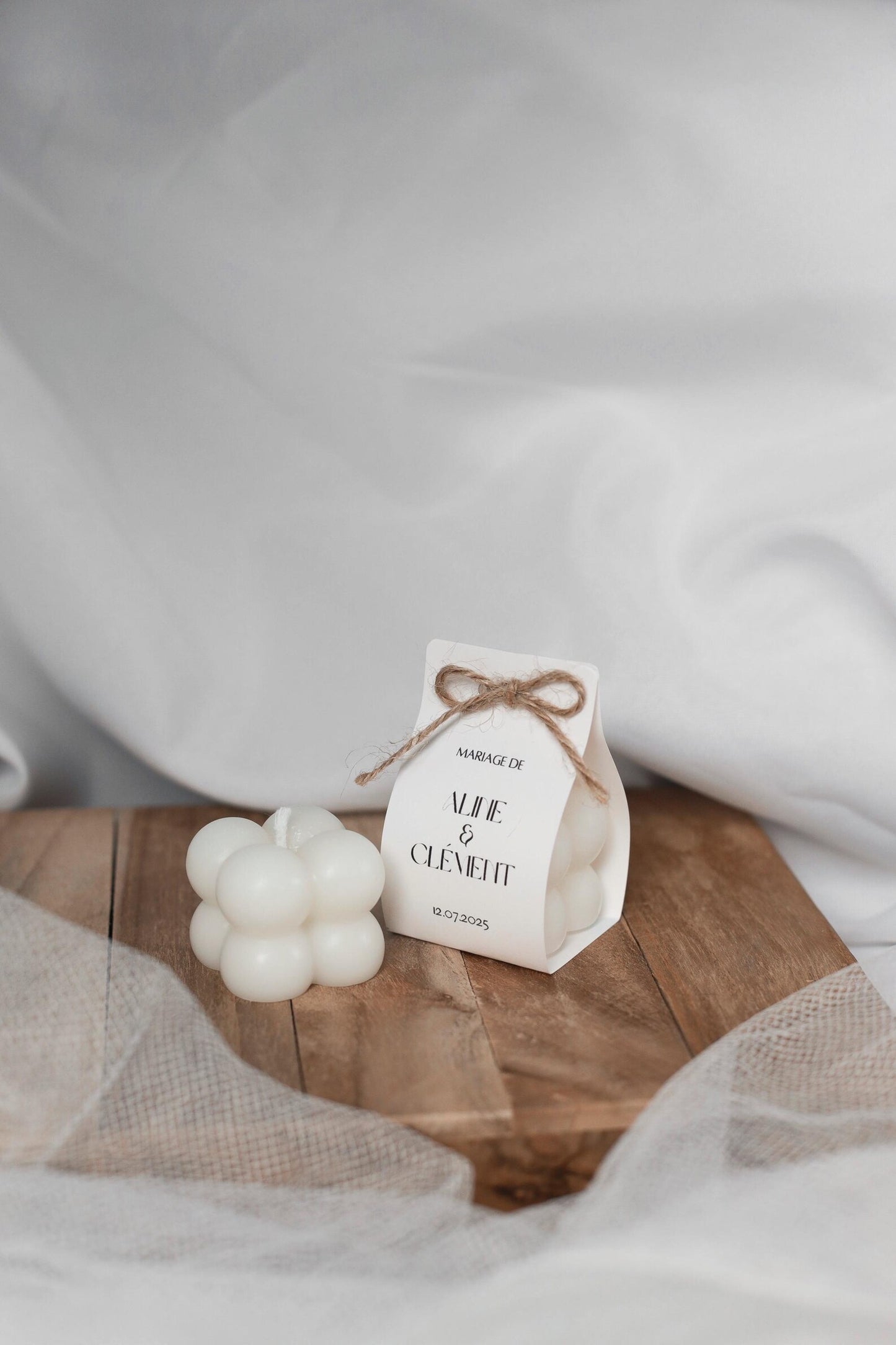 Mini bougie bubble personnalisable