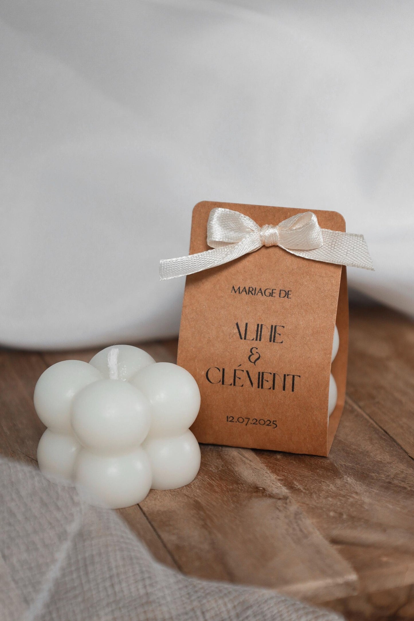 Mini bougie bubble personnalisable