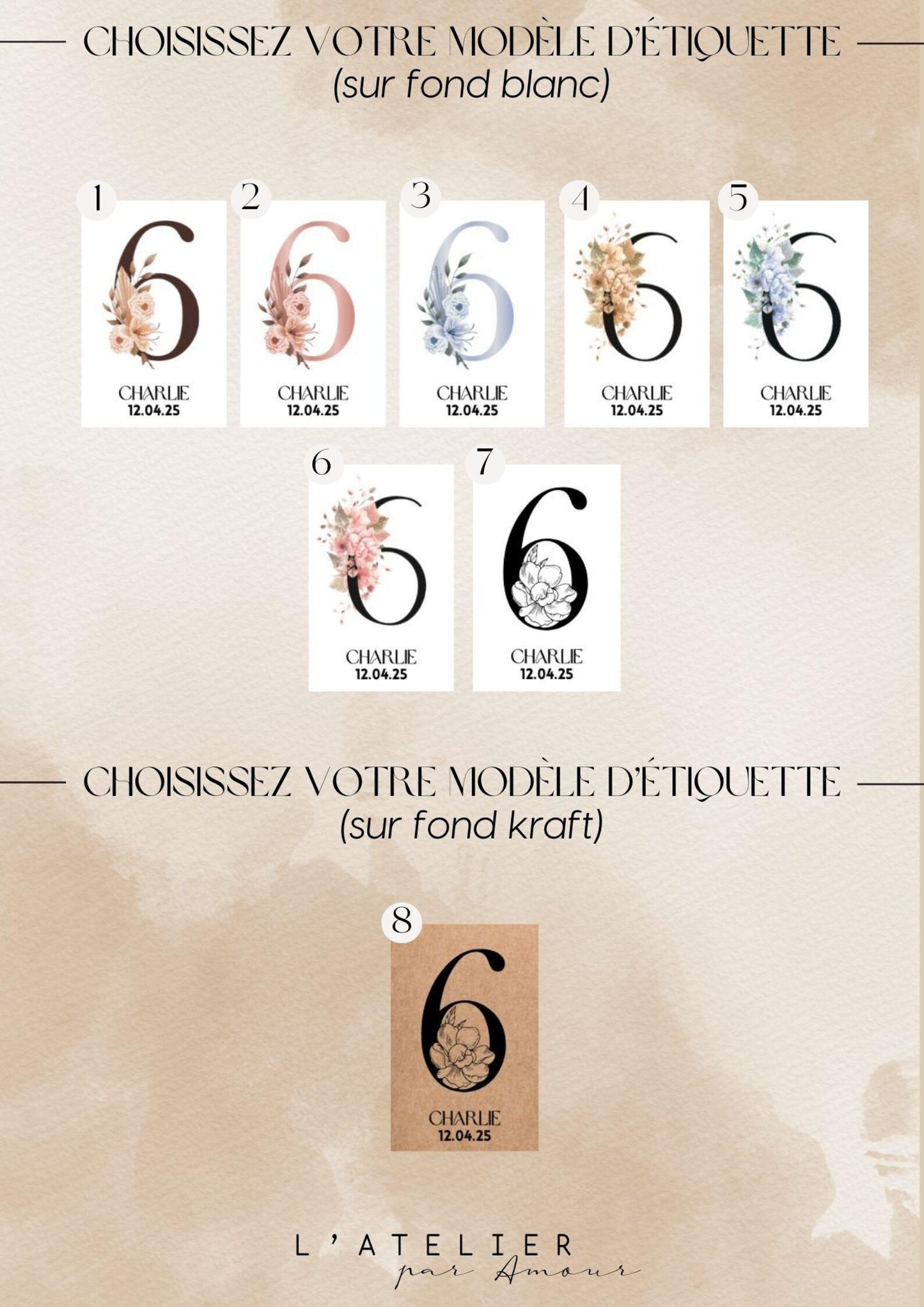 Mini bougie ourson personnalisable