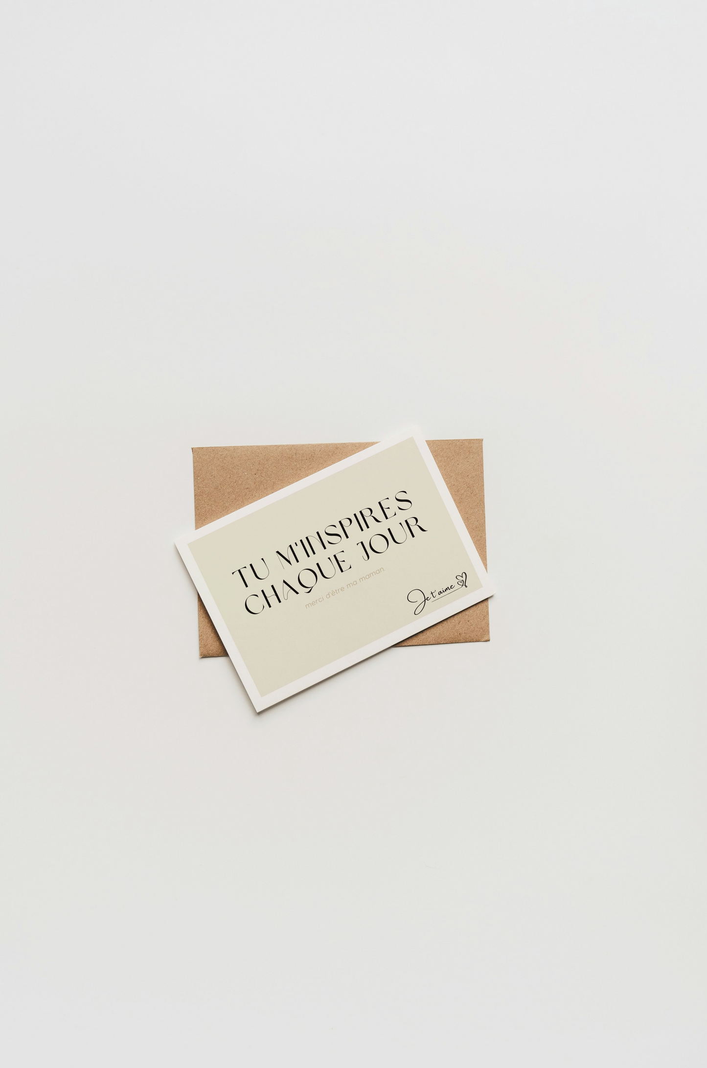 Carte "tu m'inspires chaque jour"