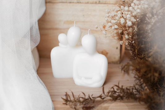 Bougie décorative "en famille"