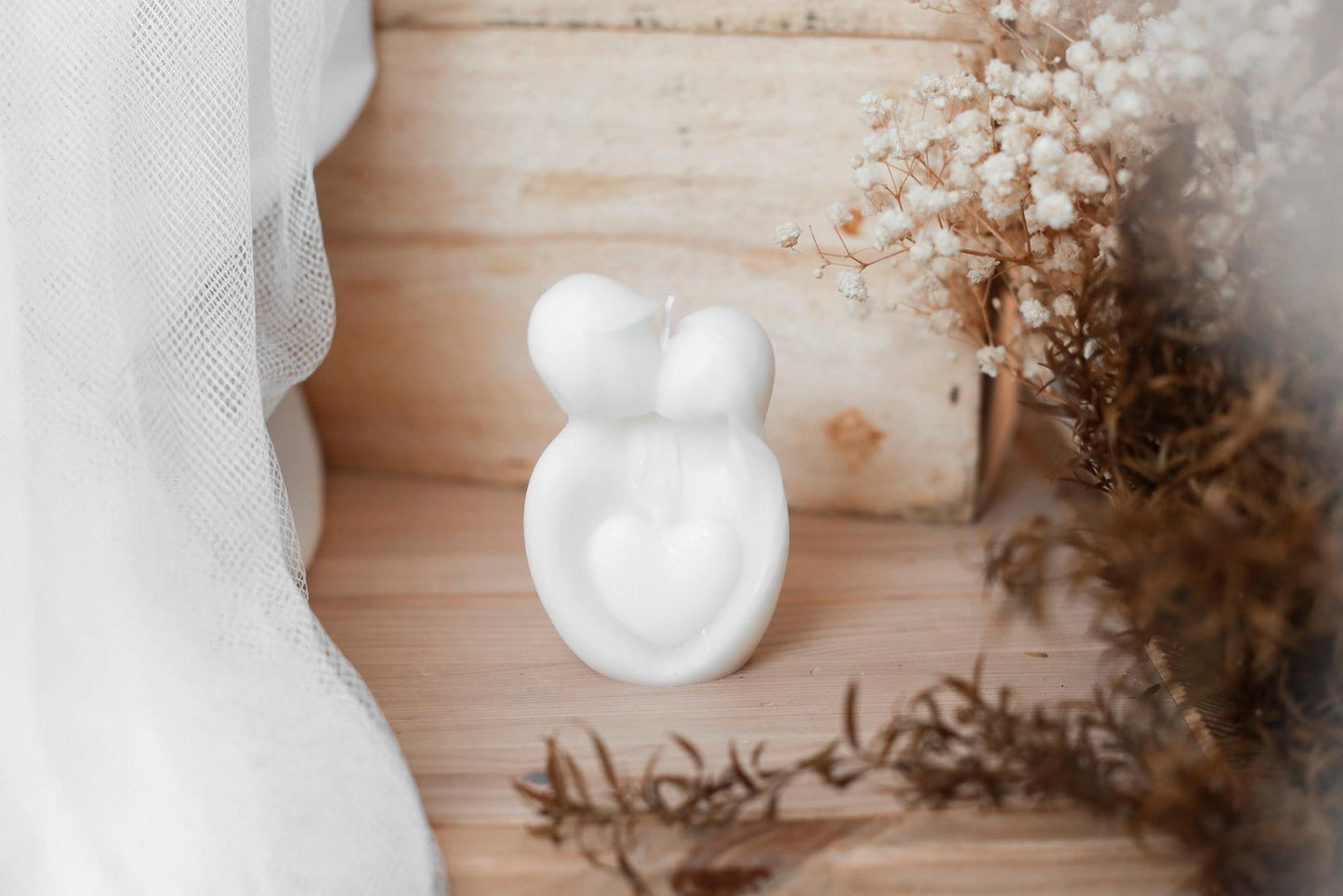 Bougie décorative "amour"