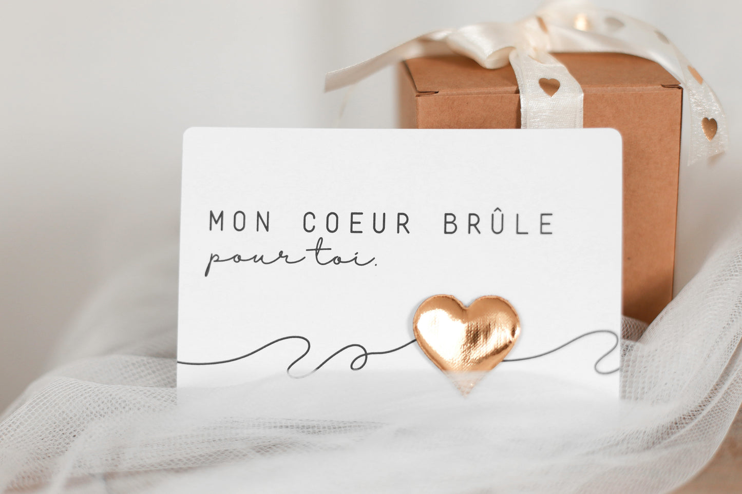 Bougie "JE T'AIME, un point c'est tout"