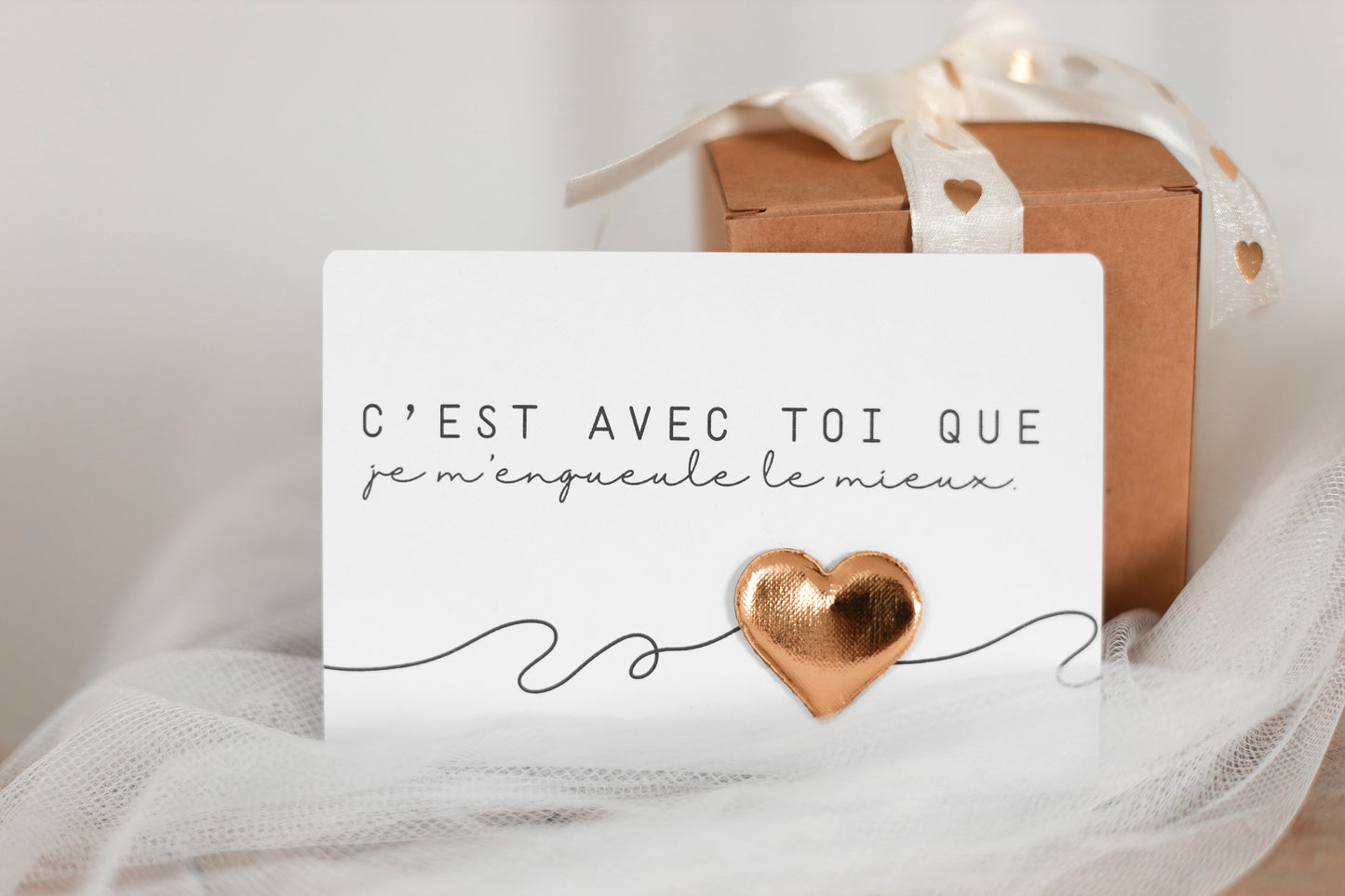 Bougie "JE T'AIME, un point c'est tout"